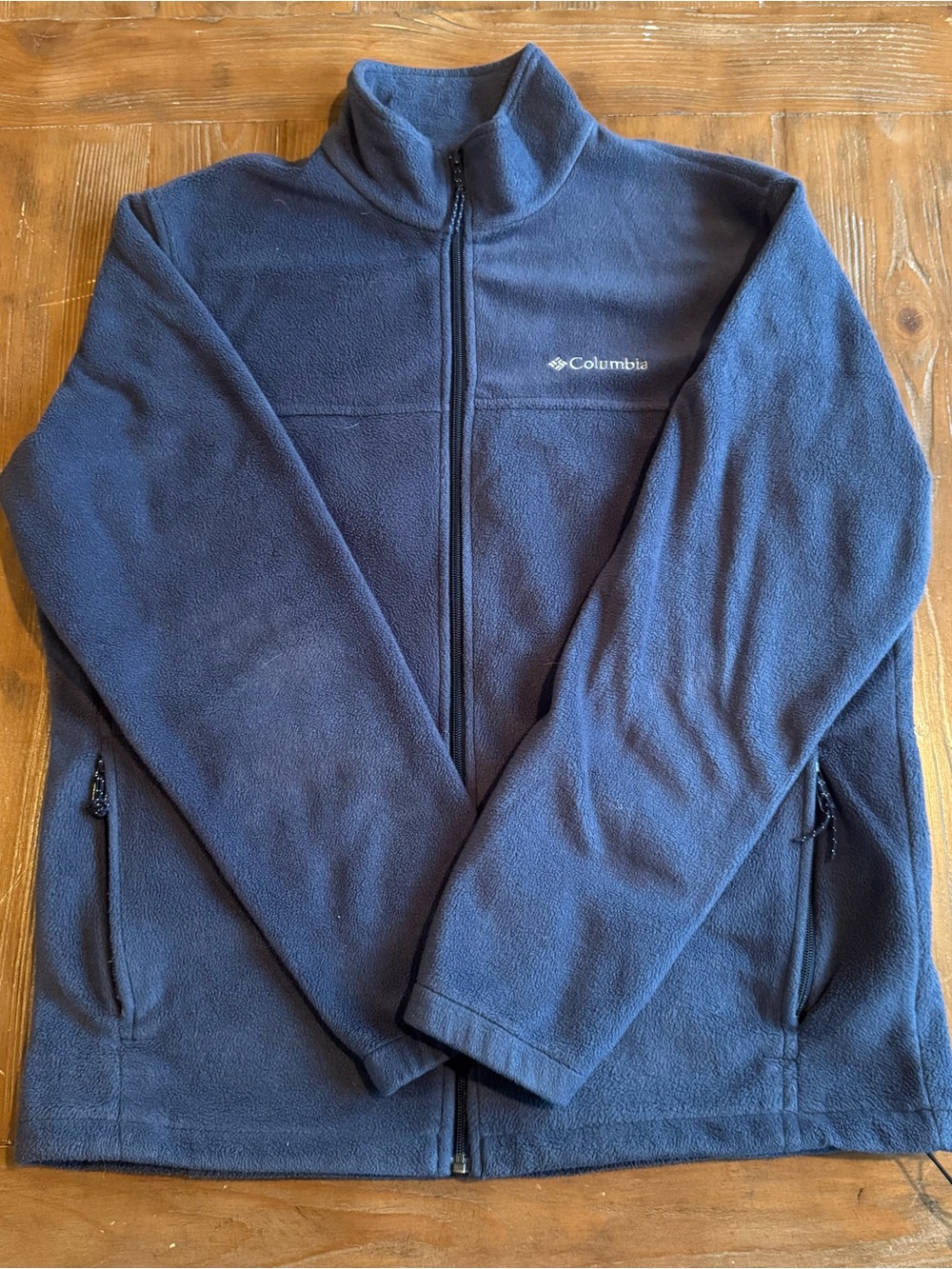 Columbia Fleece Full Zip Jacket Size L Blue